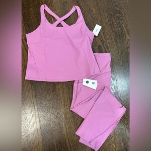 Pink Activewear Set Spanx Never Worn